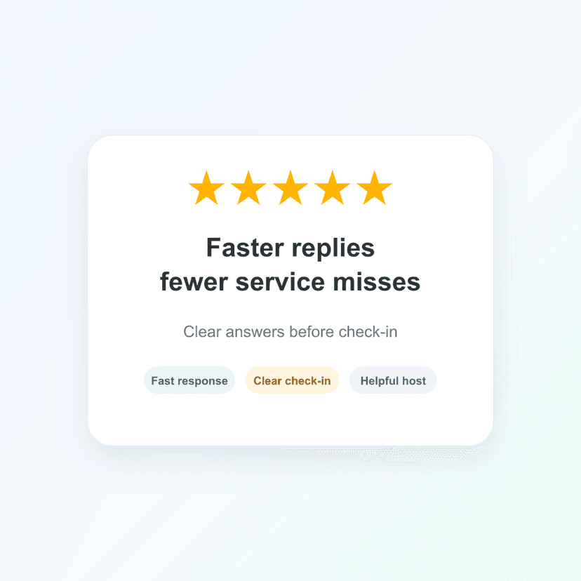 Improve the communication side of the guest experience
